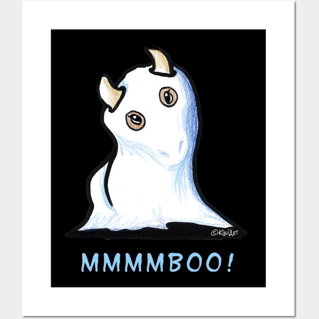 Cowlaween Ghost Wall Art by KiniArt